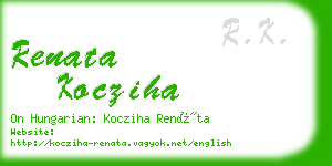 renata kocziha business card